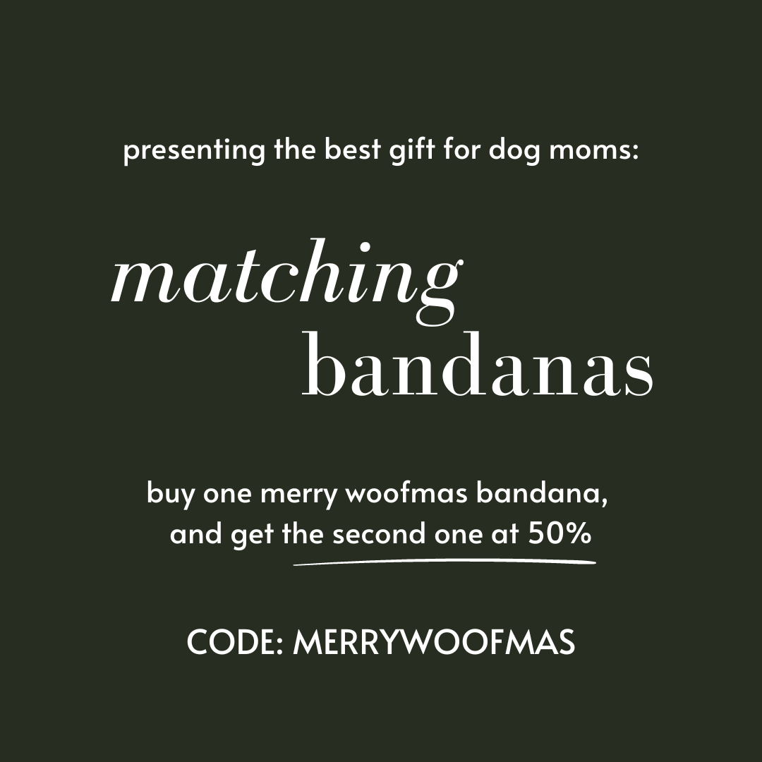 merry woofmas bandana