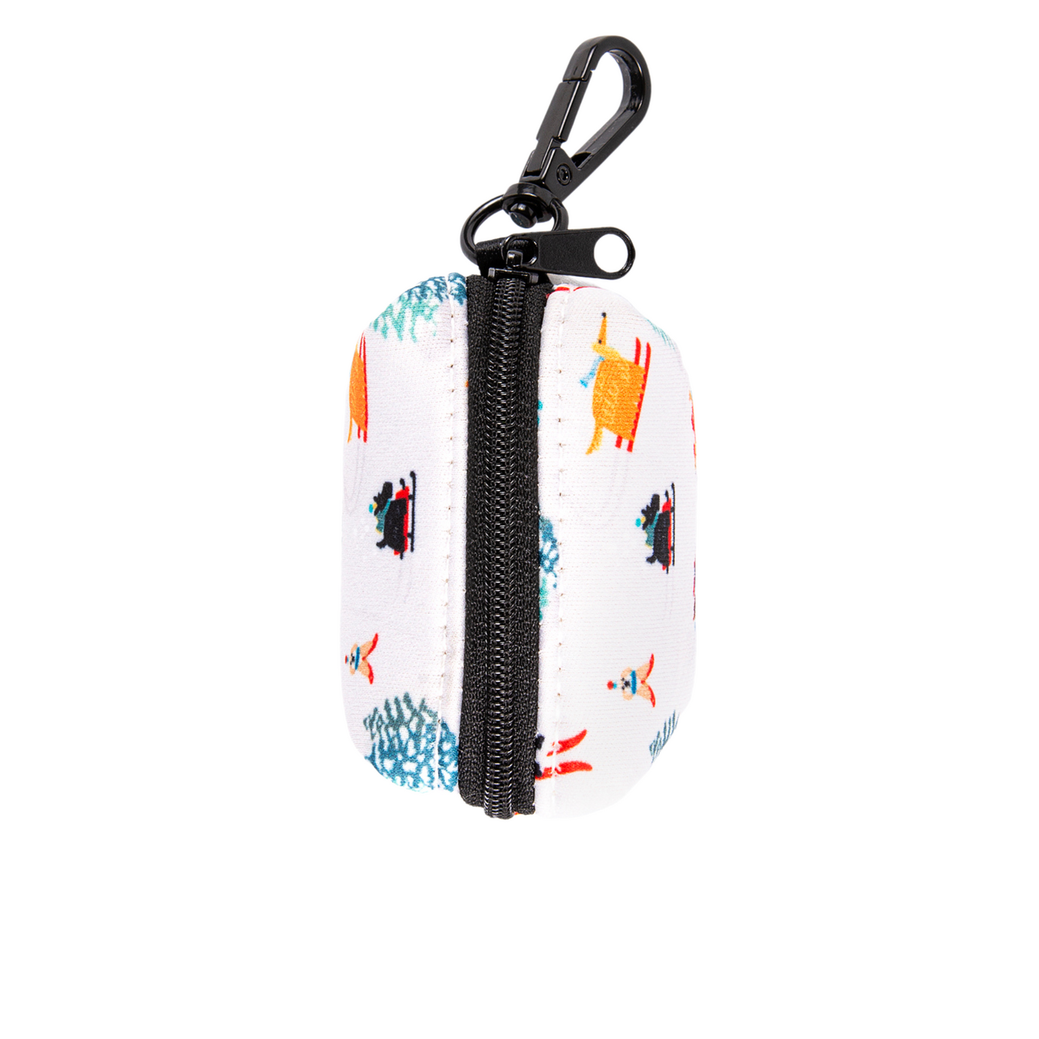pata paw ski wonderland poop bag holder zipper