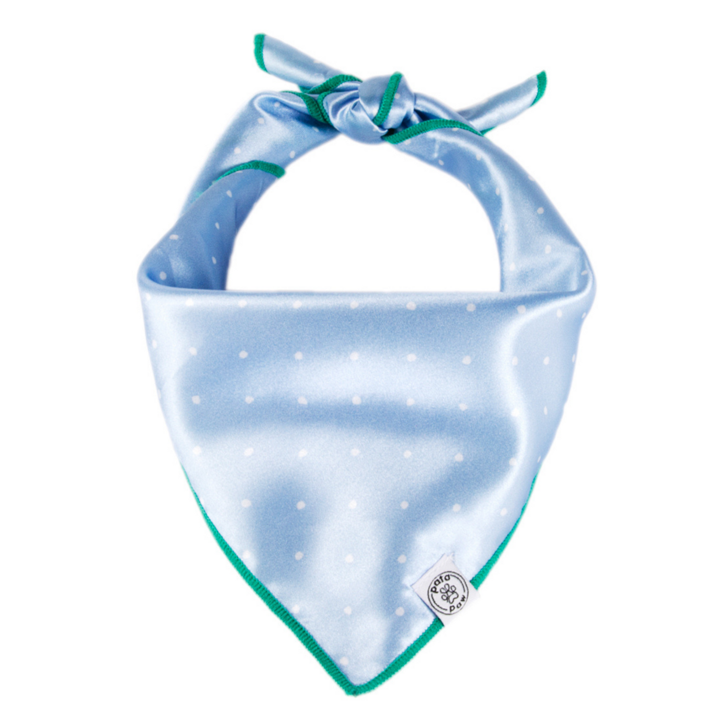 Pata Paw blue polka dots bandana
