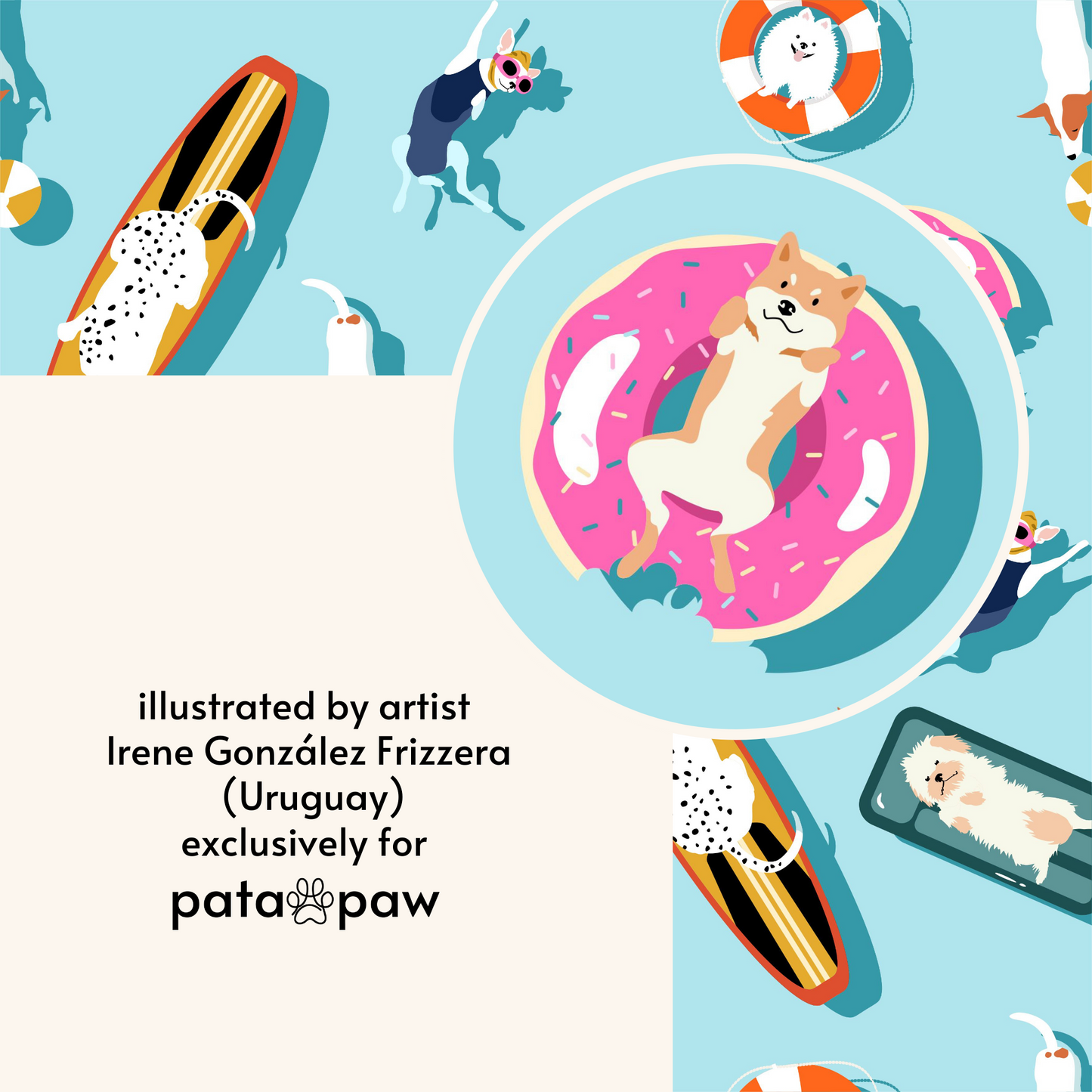 pool pups walking set