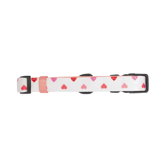 Pata Paw blush hearts collar.