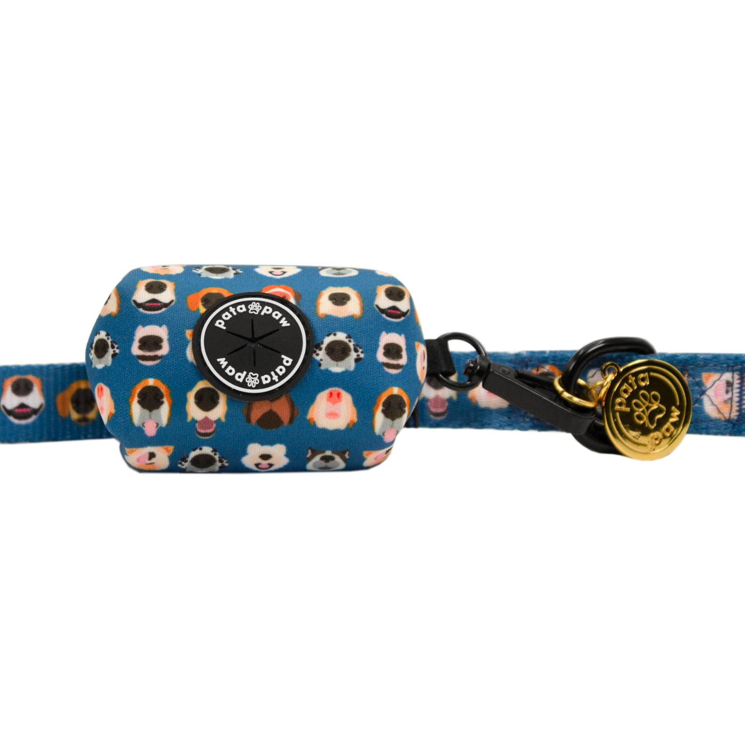 pata paw boops leash with poop bag holder