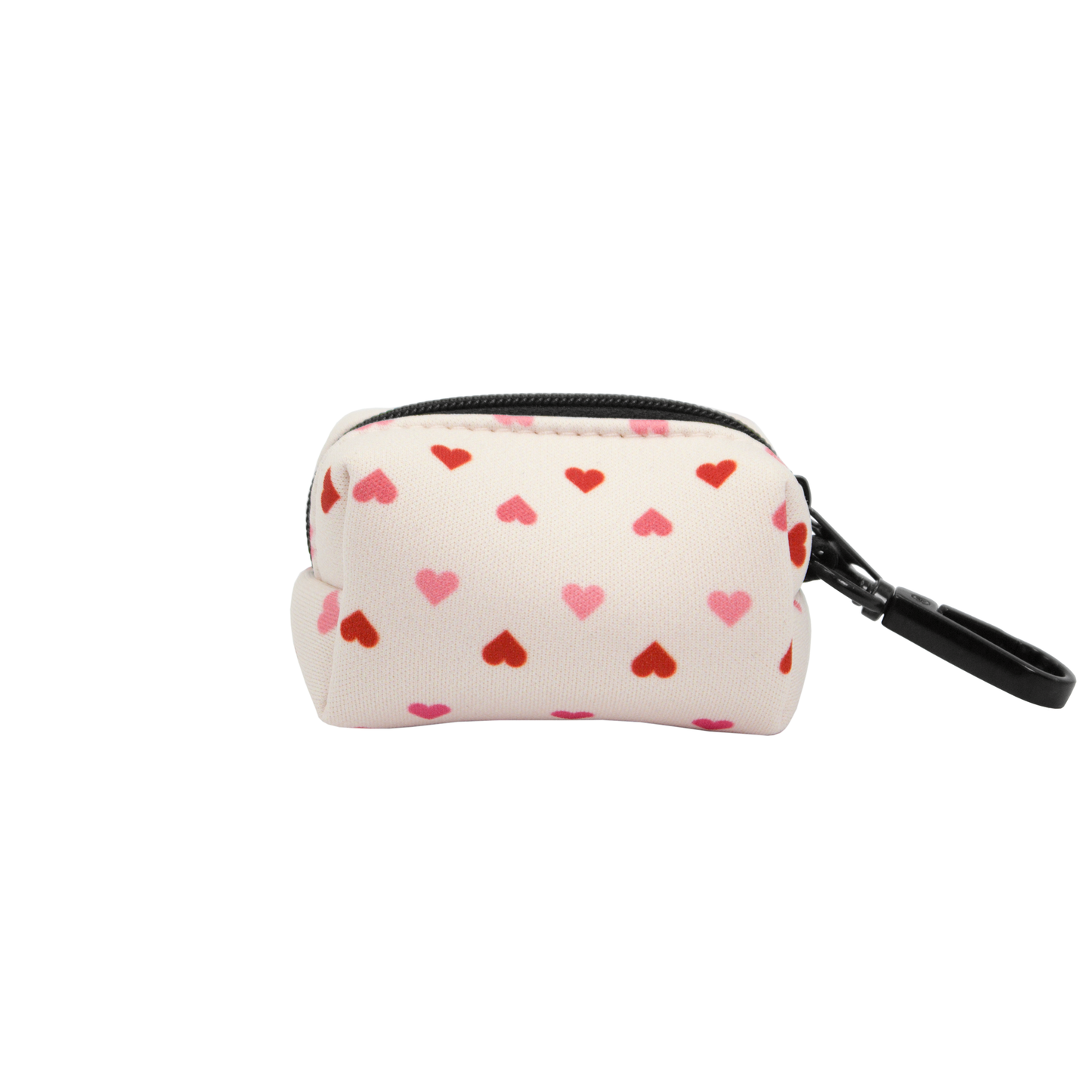 pata paw blush hearts poop bag holder