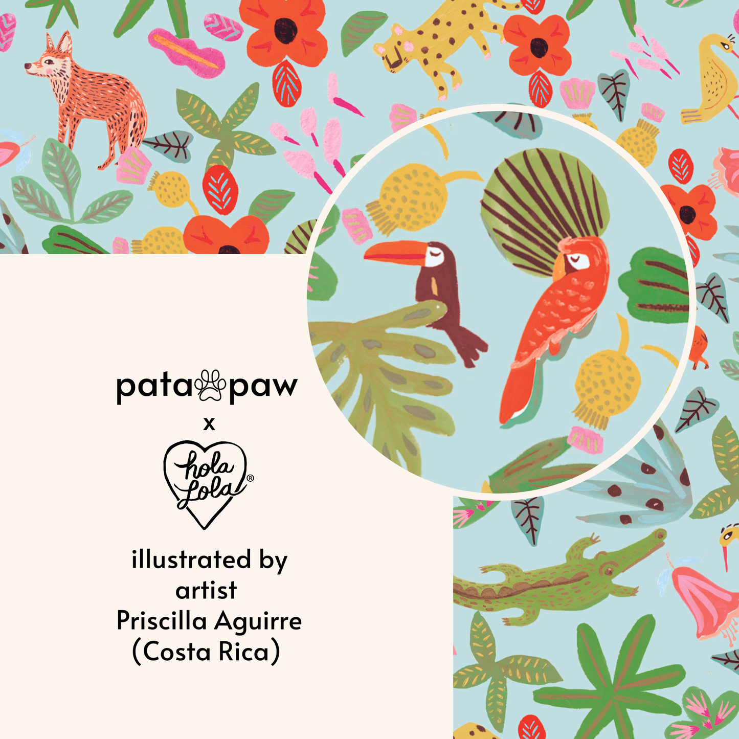 Pata Paw x Holalola closeup of Selva design