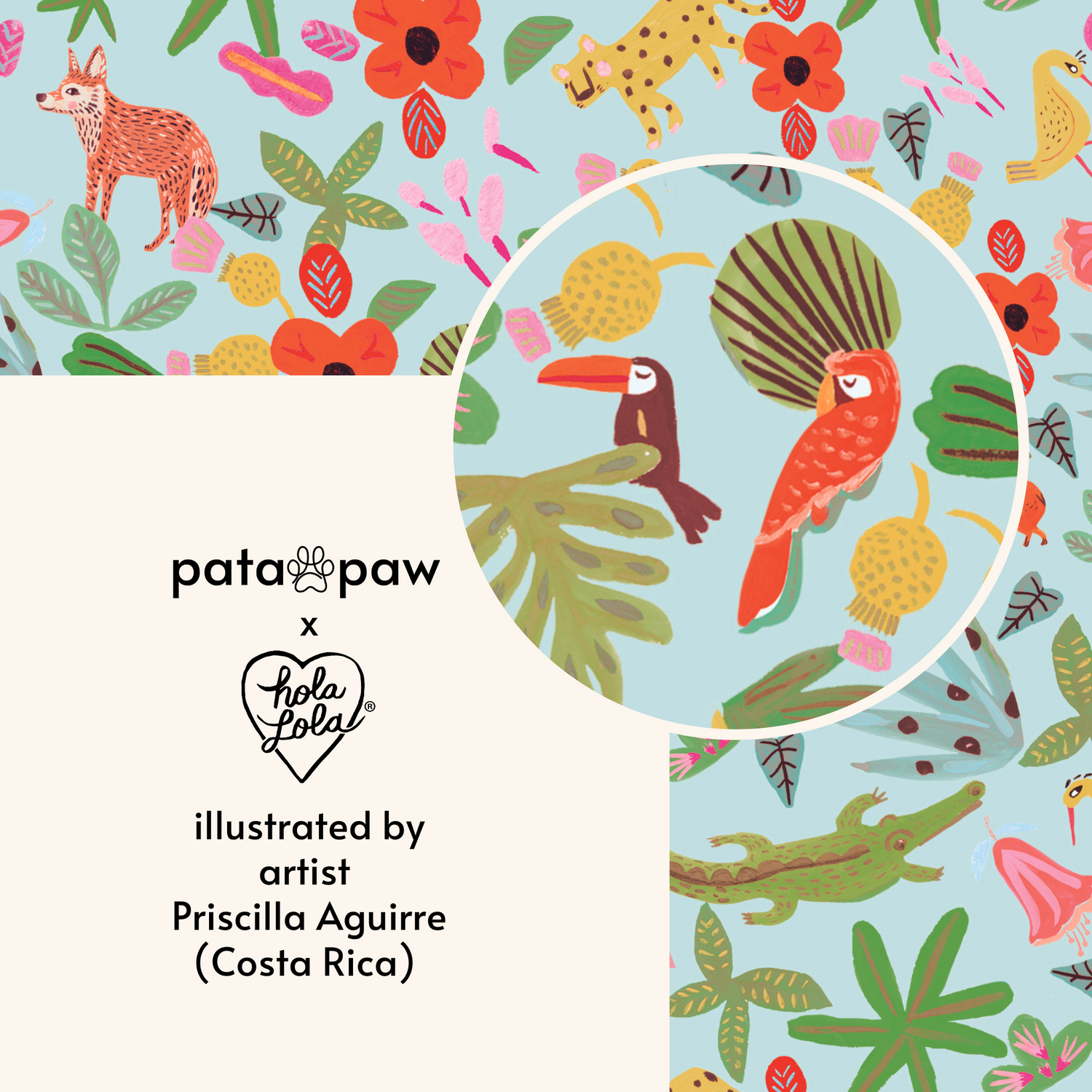 Pata Paw x Holalola closeup of Selva design