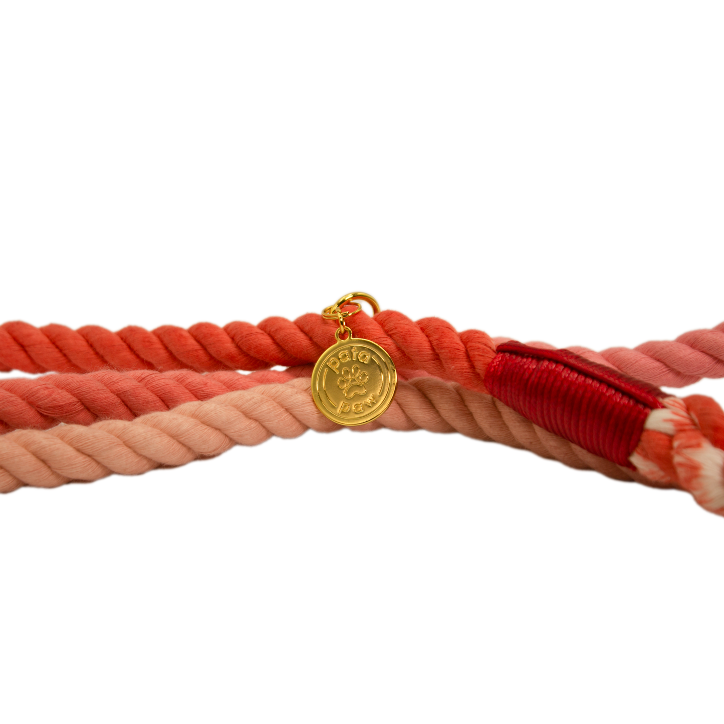 pata paw blush rope leash