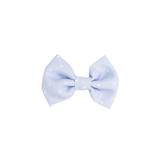 blue polka dots bow tie