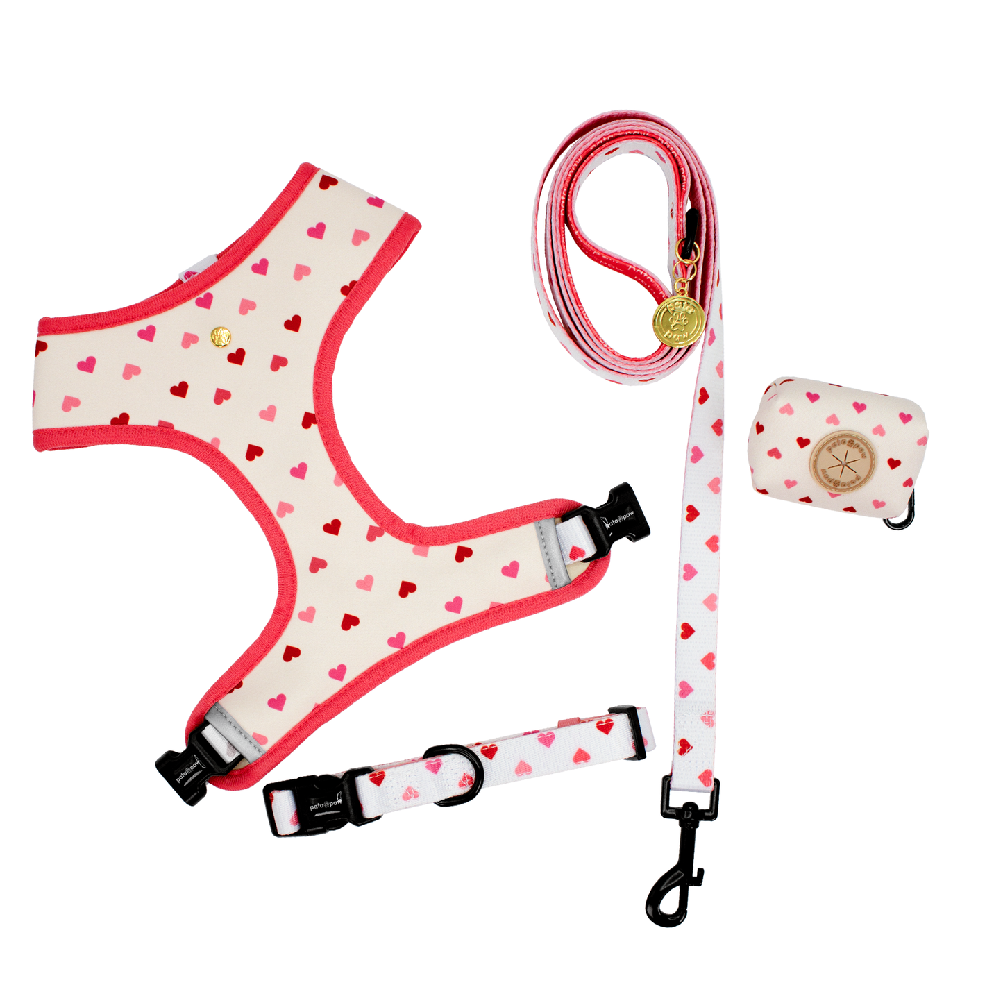blush hearts walking set